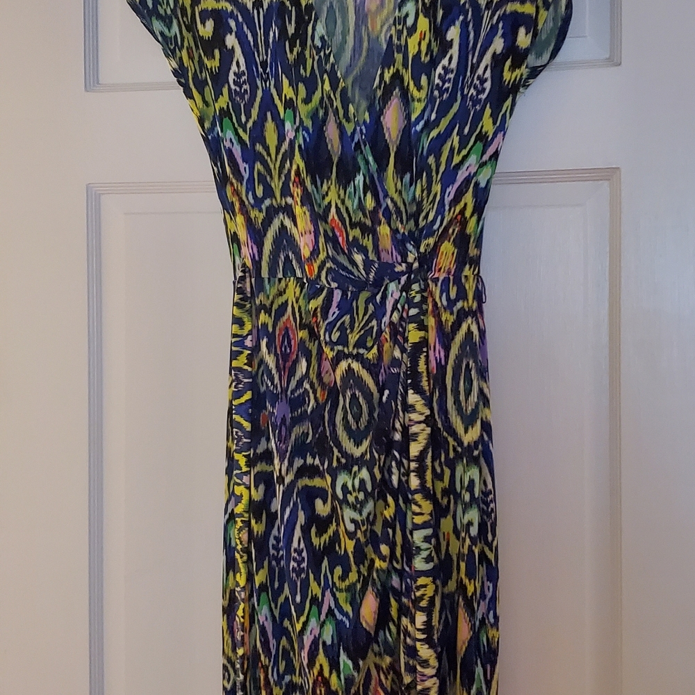Maggy London ikat wrap dress